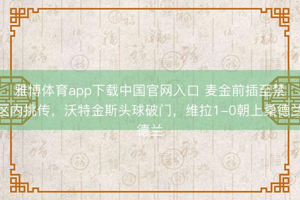 雅博体育app下载中国官网入口 麦金前插至禁区内挑传，沃特金斯头球破门，维拉1-0朝上桑德兰