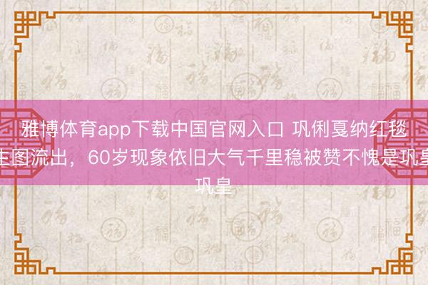 雅博体育app下载中国官网入口 巩俐戛纳红毯生图流出，60岁现象依旧大气千里稳被赞不愧是巩皇